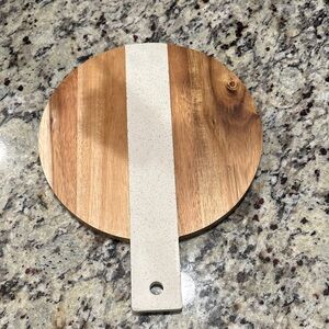 Wood and Stone Serving Board
